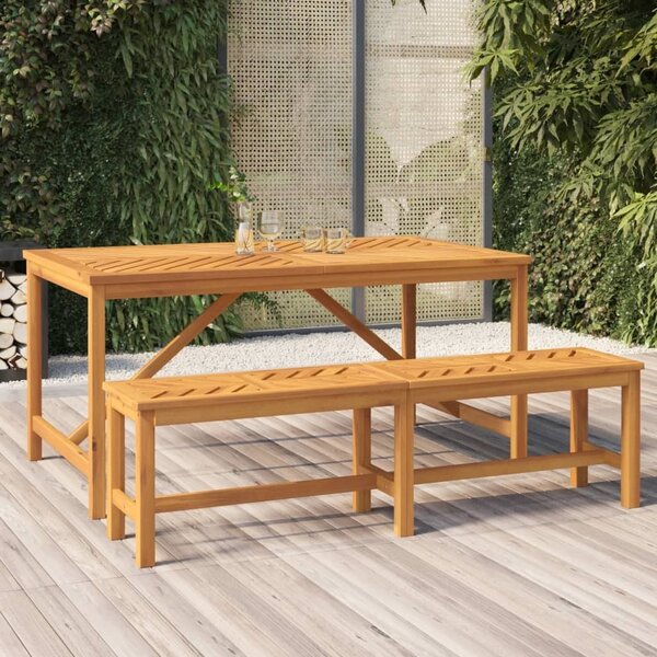 Maison Exclusive - Záhradný jedálenský stôl 150x90x74 cm Masívne drevo Acacia