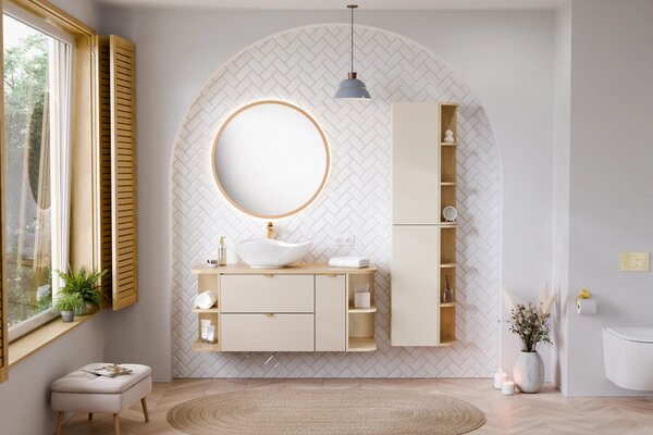 Comad Závesná spodná kúpeľňová skrinka Dalia Cashmere 81-20-46-C kašmírová