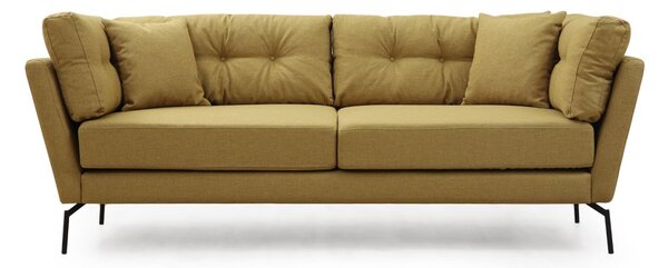 Hanah Home Trojmiestna pohovka Mapa 214 cm žlto-zelená