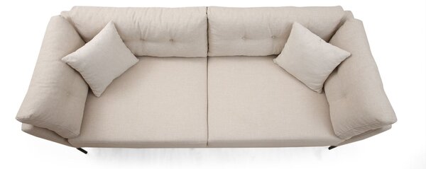Hanah Home Trojmiestna pohovka Mapa 214 cm krémová