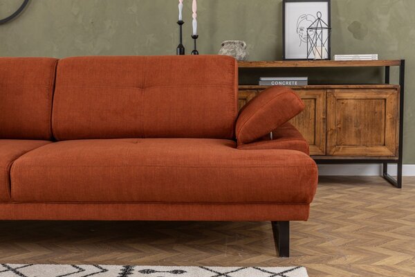 Hanah Home Trojmiestna pohovka Mustang 239 cm oranžová