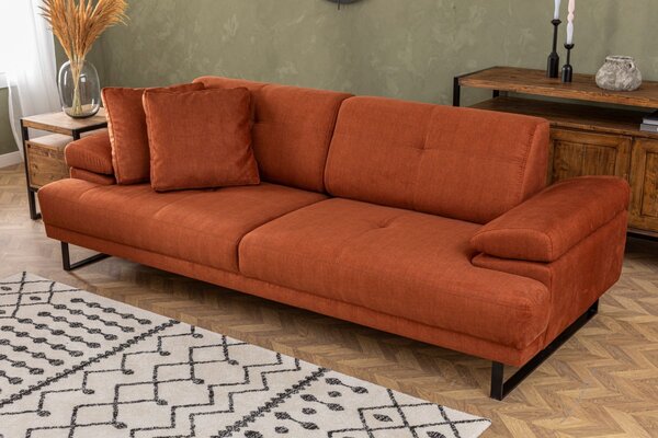 Hanah Home Trojmiestna pohovka Mustang 239 cm oranžová