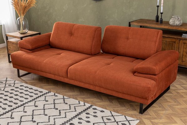 Hanah Home Trojmiestna pohovka Mustang 239 cm oranžová