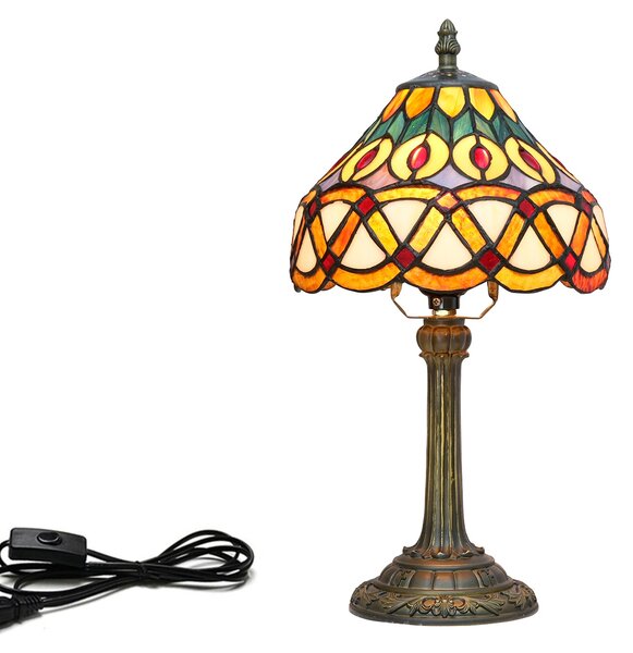 Peacock stolná lampa tiffany 110