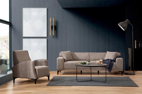 Hanah Home Trojmiestna pohovka Petra 212 cm béžová