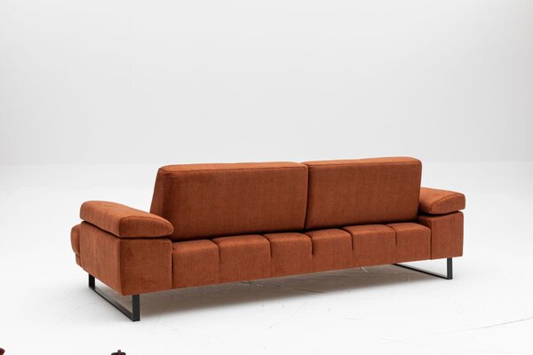 Hanah Home Trojmiestna pohovka Mustang 239 cm oranžová