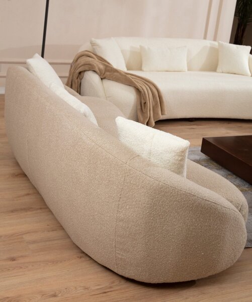 Hanah Home Trojmiestna pohovka Napoli 230 cm cappuccino