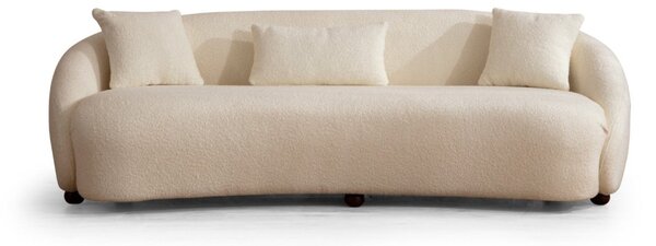 Hanah Home Trojmiestna pohovka Napoli 230 cm boucle krémová