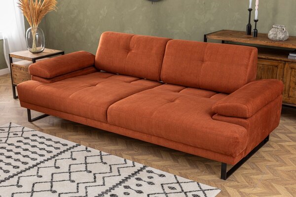 Hanah Home Trojmiestna pohovka Mustang 239 cm oranžová
