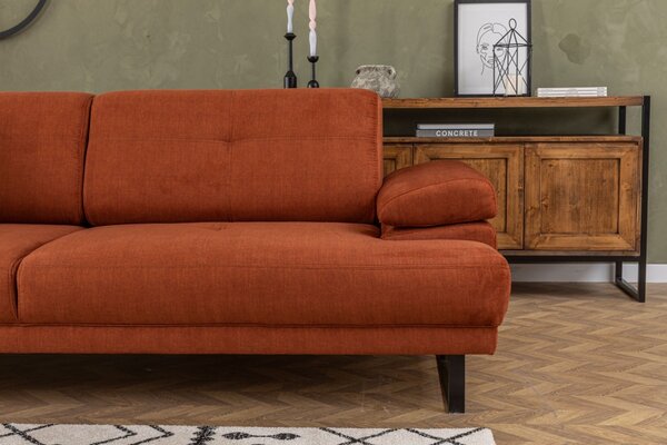 Hanah Home Trojmiestna pohovka Mustang 239 cm oranžová