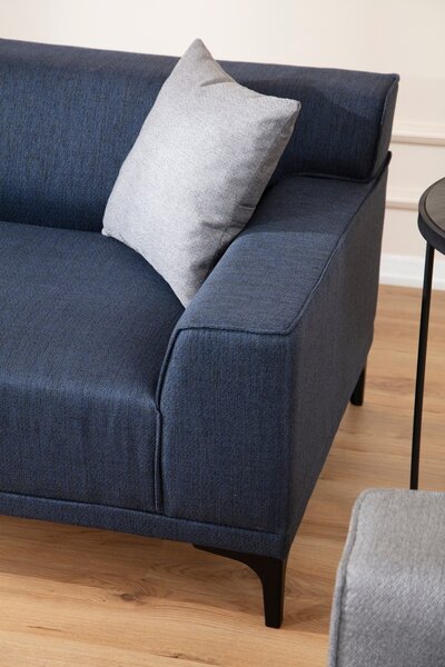 Hanah Home Trojmiestna pohovka Petra 212 cm modrá