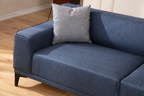 Hanah Home Trojmiestna pohovka Petra 212 cm modrá