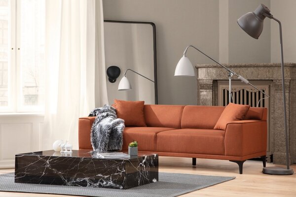 Hanah Home Trojmiestna pohovka Petra 212 cm oranžová