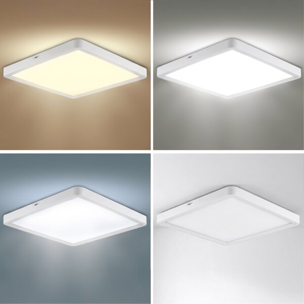 Brilagi - LED stmievateľné stropné svietidlo ESTELA SQUARE LED/36W/230V 31x31 cm biela + diaľkové ovládanie