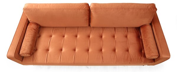 Hanah Home Trojmiestna pohovka Rome 215 cm oranžová