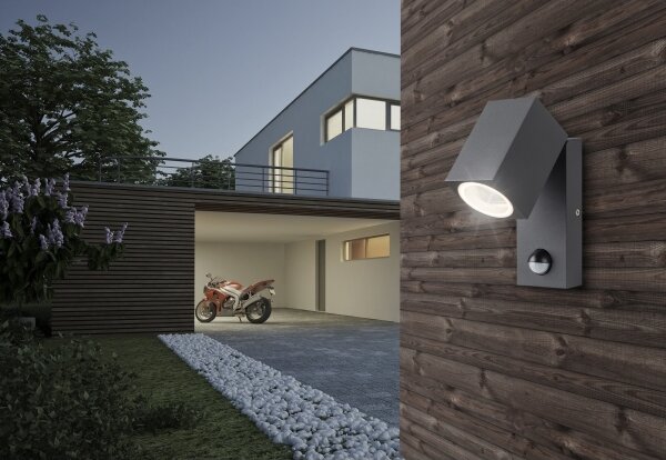 Azzardo AZ4695-Vonkajšie nástenné svietidlo so senzorom GORAN 1xGU10/35W/230V IP44