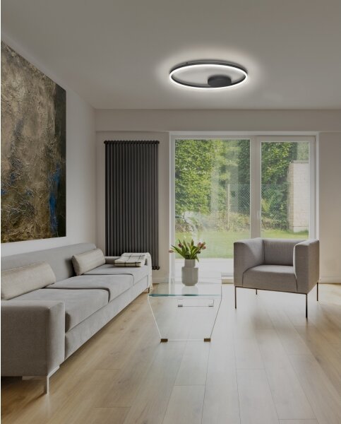 Azzardo AZ4703 - LED Stropné svietidlo HALO LED/55W/230V čierna