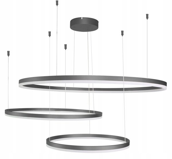 Azzardo AZ4707 - LED Luster na lanku HALO LED/130W/230V čierna