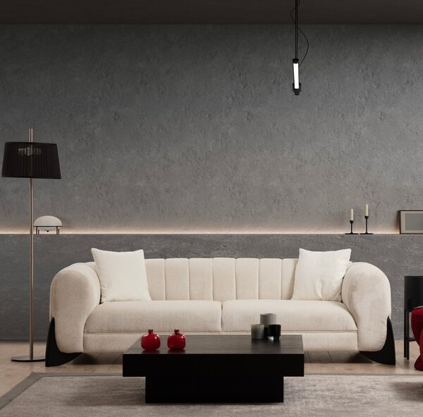 Hanah Home Trojmiestna pohovka Sandreo 248 cm biela