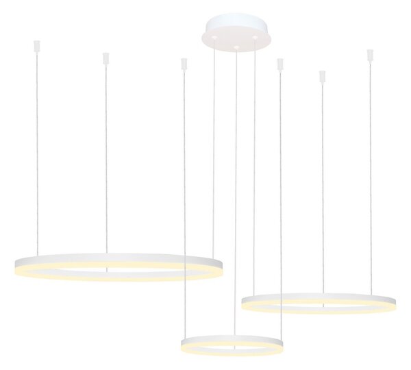 Azzardo AZ4971 - LED Stmievateľný luster na lanku HALO LED/120W/230V biela + DO