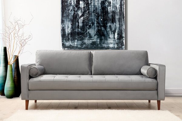 Hanah Home Trojmiestna pohovka Rome 215 cm svetlosivá
