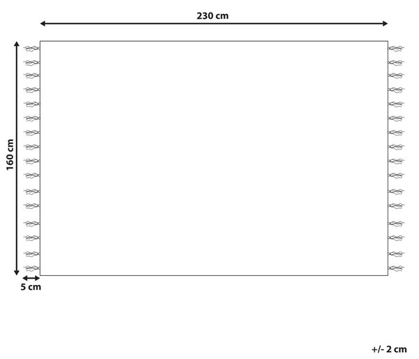 Koberec béžový a sivý jutový 160 x 230 cm obdĺžnikový behúň pruhovaný vzor strapce ručne tkaný boho dizajn predsieň