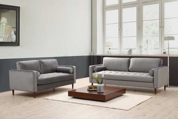 Hanah Home Trojmiestna pohovka Rome 215 cm svetlosivá