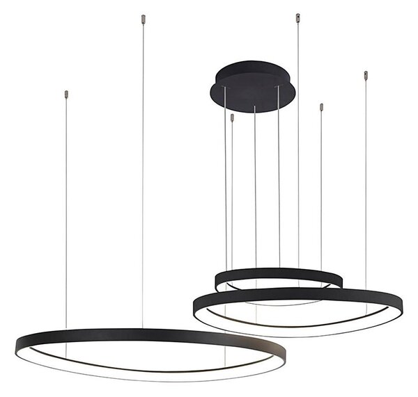 Azzardo AZ5027 - LED Luster na lanku AMANDA LED/150W/230V čierna