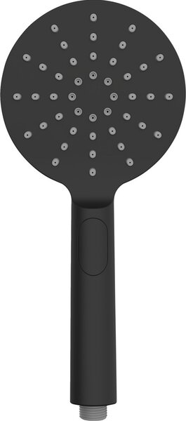 WENKO Sprchová hlavica DESIGN čierna Ø 12 cm Sprchová hlavica Sprchová vaňa 3 prúdy vody