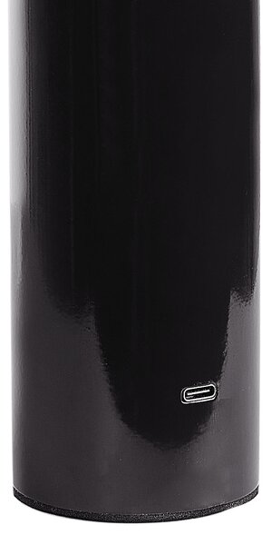Stolná lampa čierna železo s dotykovým vypínačom nabíjanie cez USB kábel bezdrôtová moderný štýl interiér exteriér