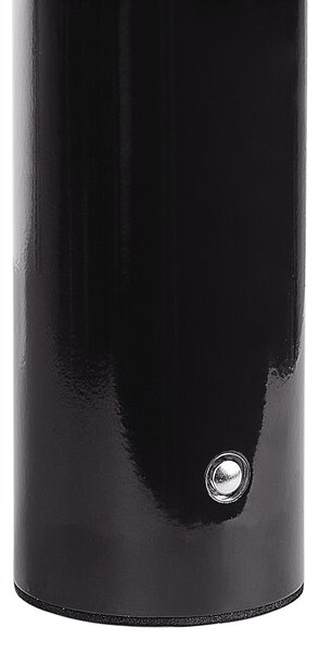 Stolná lampa čierna železo s dotykovým vypínačom nabíjanie cez USB kábel bezdrôtová moderný štýl interiér exteriér
