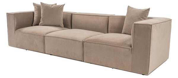 Hanah Home Trojmiestna pohovka Sora 325 cm cappucino