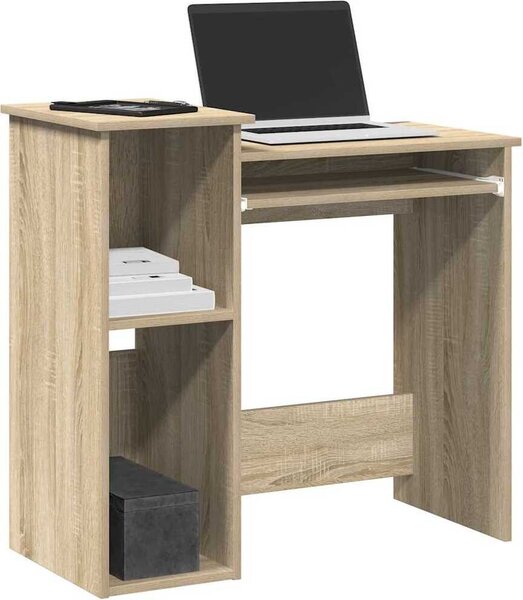 Maison Exclusive – písací stôl s policami Sonoma dub 84x40x78 cm drevený materiál