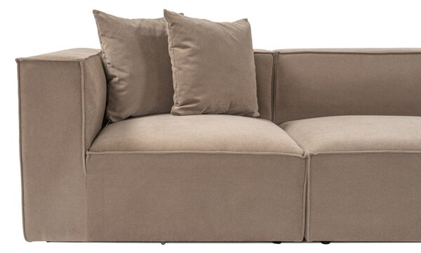 Hanah Home Trojmiestna pohovka Sora 325 cm cappucino