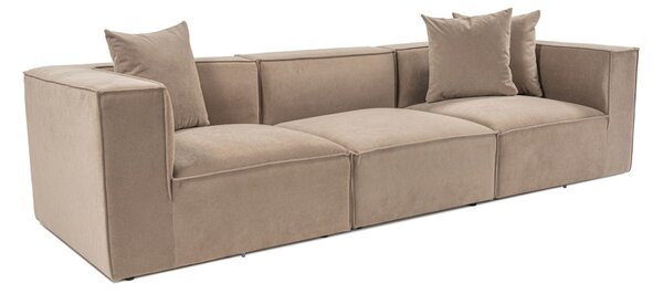 Hanah Home Trojmiestna pohovka Sora 325 cm cappucino