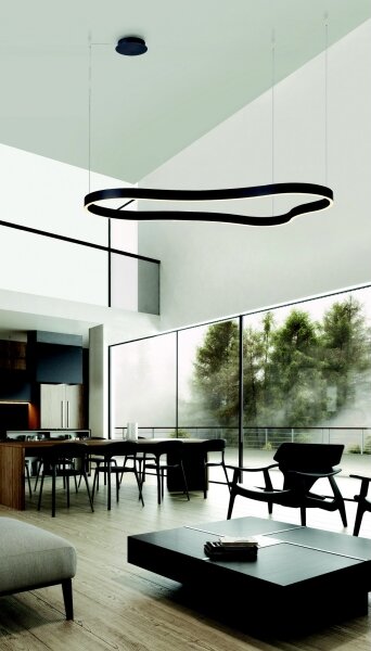 Azzardo AZ5093 - LED Stmievateľný luster na lanku MIRABELLA LED/60W/230V čierna