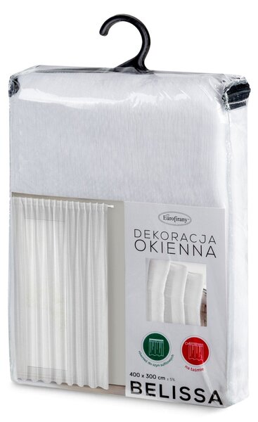 ZÁCLONA NA PÁSKE BELISSA 400X300 CM BIELA BS