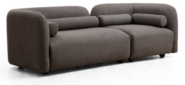 Hanah Home Trojmiestna pohovka Victoria 228 cm boucle sivá
