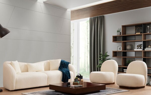 Hanah Home Trojmiestna pohovka Venedik 236 cm krémová