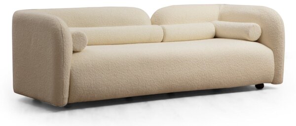Hanah Home Trojmiestna pohovka Victoria 228 cm boucle krémová