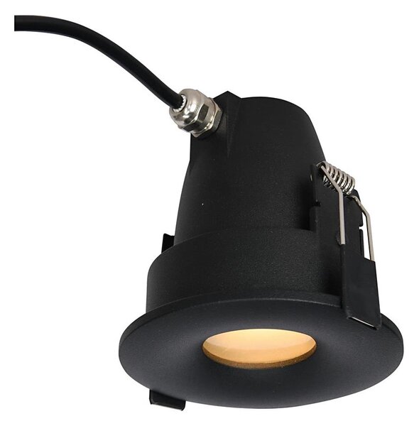 Azzardo AZ5390 -Kúpeľňové podhľadové svietidlo ROMOLO 1xGU10/50W/230V IP65 čierna
