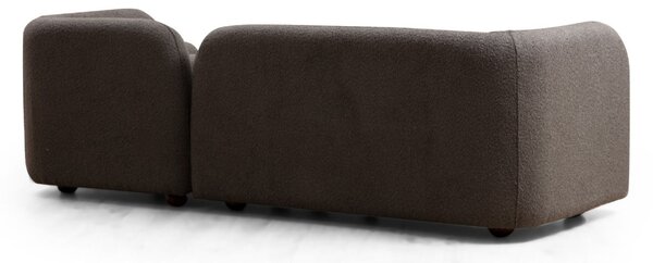 Hanah Home Trojmiestna pohovka Victoria 228 cm boucle sivá