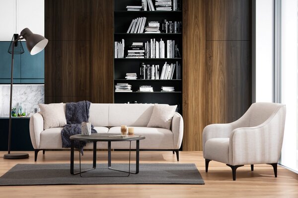 Hanah Home Trojmiestna rozkladacia pohovka Belissimo 220 cm biela