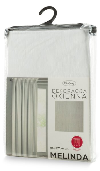 ZÁCLONA NA PÁSKE MELINDA 135X270 CM BIELA