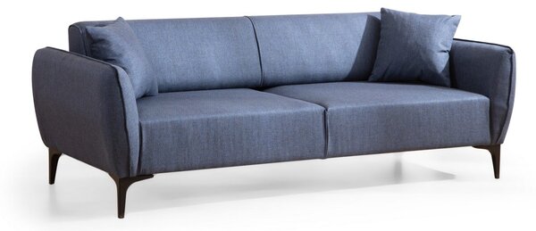 Hanah Home Trojmiestna rozkladacia pohovka Belissimo 220 cm modrá