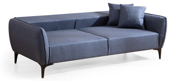 Hanah Home Trojmiestna rozkladacia pohovka Belissimo 220 cm modrá