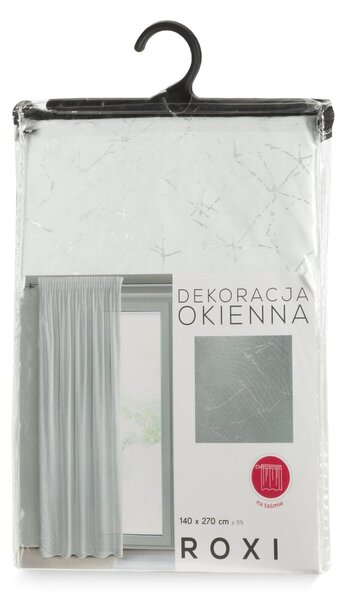 ZÁCLONA NA PÁSKE ROXI 140X270 CM BIELA