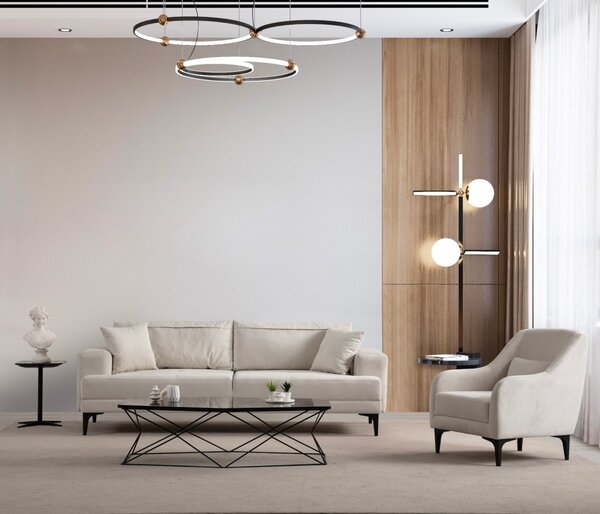 Hanah Home Trojmiestna rozkladacia pohovka Astana 234 cm ecru