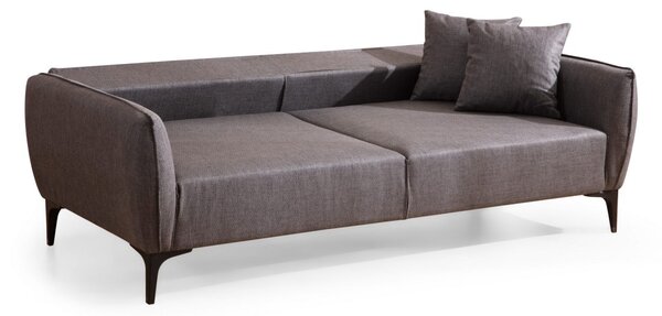 Hanah Home Trojmiestna rozkladacia pohovka Belissimo 220 cm tmavosivá