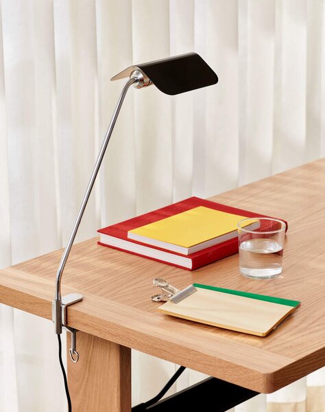 HAY Lampa Apex Desk Clip, iron black AD345